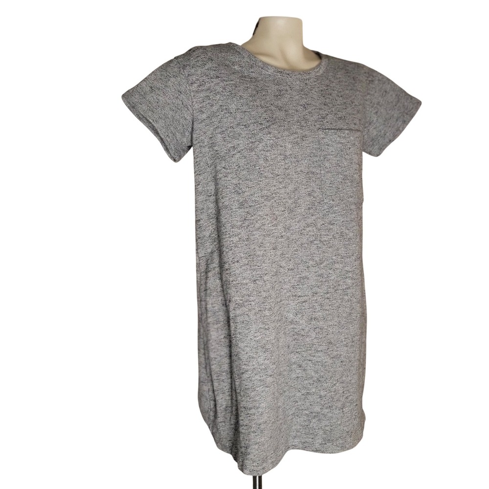 UGG Womens Heathered Grey French Terry T-Shirt Pocket‎ Mini Dress M casual beach